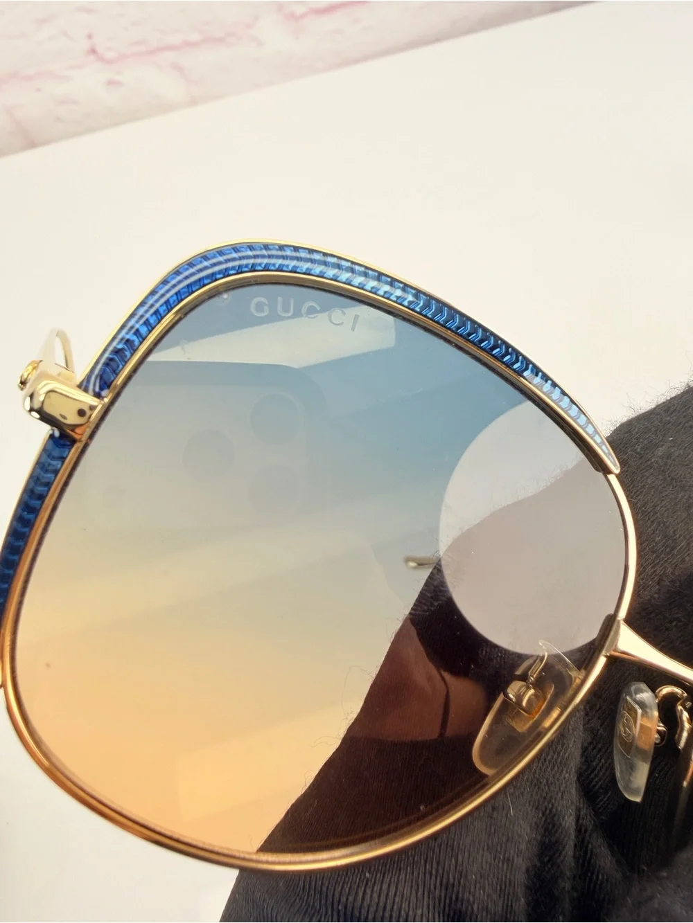 Gucci Oversized Gradient GG0400S Sunglasses New